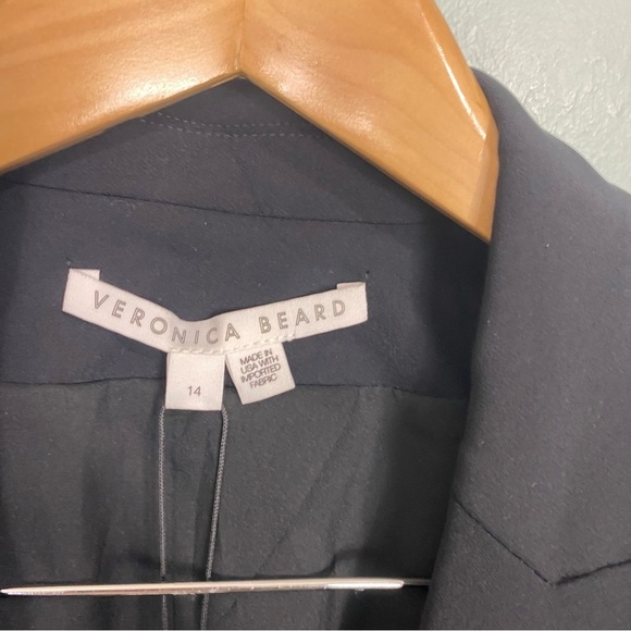Veronica Beard Black Iconic Scuba Jacket Dickey Sz 14 - Picture 3 of 8